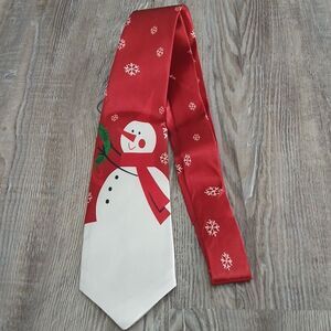 Christmas Necktie Christmas Party Fun  Snowman  NEW